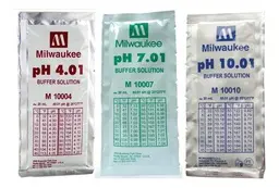 MILWAUKEE M10010B PH 10.01 SOBRE SOLUCION PARA CALIBRACION.
