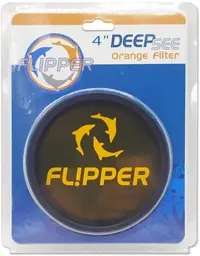 FLIPPER DEEPSEE ORANGE LENTE VISOR / FILTRO NARANJA 4"