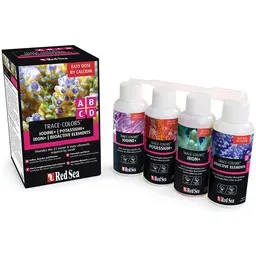RED SEA TRACE COLORS ABCD 100ML (4 X PACK) (IODO ,POTASIO,HIERRO) TRAZA
