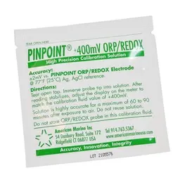 PINPOINT  SOLUCION +400MV ORP REDOX AMERICAN MARINE INC CALIBRACION (UN SOLO SOBRE)