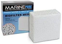 MARINE PURE CERAMICO BIOFILTER MEDIA BLOCK ONE 8 540 M2 5750 FT2 / BLOQUE PARA 1000 LITROS