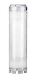 HYDRONIX FILTRO CARTUCHO INTERNO PARA RESINA DE OSMOSIS TRANSPARENTE (SIN RESINA)