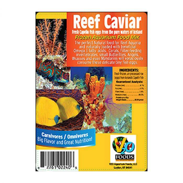 V2O Aquarium Foods Reef Caviar Frozen Cubes 3.5 oz