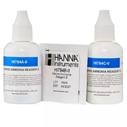 [TRAEG013] HANNA INSTRUMENTS REAGENTS MARINE AMMONIA  (25 PACK) / REAGENTES DE AMONIA HI784-25 
